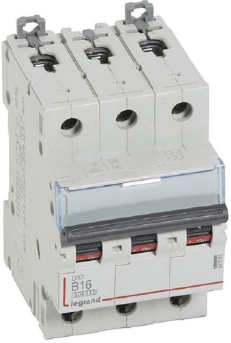 Выключатель автоматический Legrand DX3-E 6000 3п 16А B 10кА картинка